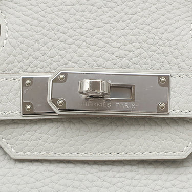 エルメス HERMES バーキン30 パールグレー トゴ ハンドバッグ シルバー金具 グレー