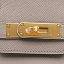 エルメス HERMES バーキン30 グリアスファルト ヴォーエプソン ハンドバッグ ゴールド金具 グレージュ