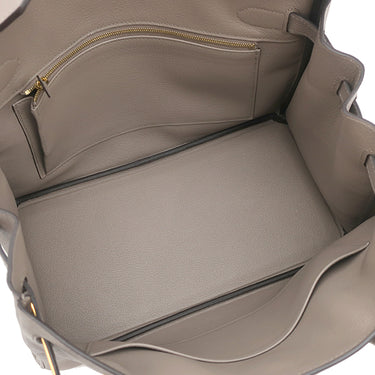 エルメス HERMES バーキン30 グリアスファルト ヴォーエプソン ハンドバッグ ゴールド金具 グレージュ