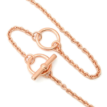 エルメス HERMES ミニマイヨン PM ペンダント H100053FO17 ヴェールフィズ GP エナメル ネックレス ローズゴールド金具 PG金具 シェーヌダンクルモチーフ 新品 未使用