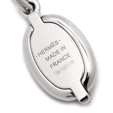 エルメス HERMES ミニマイヨン PM ペンダント H100053FP55 マロングラッセ×シルバー メタル エナメル ネックレス シェーヌダンクル