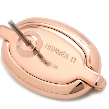 エルメス HERMES ミニマイヨン H100052FO17 ヴェールフィズ×ローズゴールド GP エナメル ピアス ピンクゴールド シェーヌダンクル ライトグリーン 新品 未使用