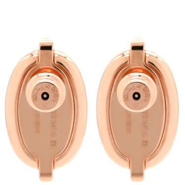 エルメス HERMES ミニマイヨン H100052FO17 ヴェールフィズ×ローズゴールド GP エナメル ピアス ピンクゴールド シェーヌダンクル ライトグリーン 新品 未使用