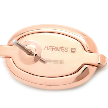 エルメス HERMES ミニマイヨン H100052FO17 ヴェールフィズ×ローズゴールド GP エナメル ピアス ピンクゴールド シェーヌダンクル ライトグリーン 新品 未使用