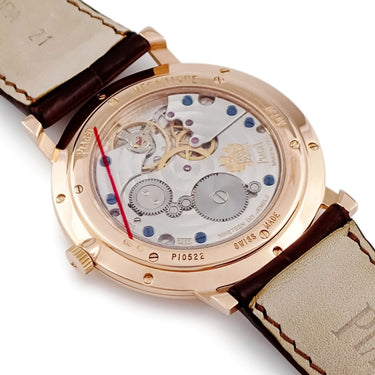 腕時計 ピアジェ PIAGET アルティプラノ G0A34113 手巻き メンズ K18PG無垢 シルバー 薄型 スモールセコンド シースルーバック
