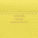 エルメス HERMES コンスタンス ロング トゥー ゴー ライム エバーカラー 長財布 ゴールド金具 黄色 二つ折り財布