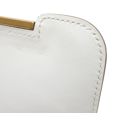 エルメス HERMES ゲタ マッシュルーム シェーブル ショルダーバッグ ゴールド金具 白 オフホワイト H金具