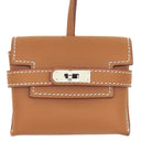 エルメス HERMES ケリー フェスティバル H084665CK37 ゴールド ヴォースイフト バッグチャーム シルバー金具 茶 2024年製