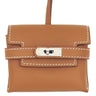 エルメス HERMES ケリー フェスティバル H084665CK37 ゴールド ヴォースイフト バッグチャーム シルバー金具 茶 2024年製