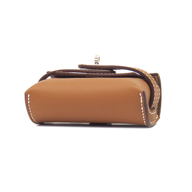 エルメス HERMES ケリー フェスティバル H084665CK37 ゴールド ヴォースイフト バッグチャーム シルバー金具 茶 2024年製