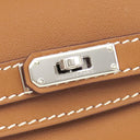 エルメス HERMES ケリー フェスティバル H084665CK37 ゴールド ヴォースイフト バッグチャーム シルバー金具 茶 2024年製
