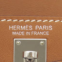 エルメス HERMES ケリー フェスティバル H084665CK37 ゴールド ヴォースイフト バッグチャーム シルバー金具 茶 2024年製