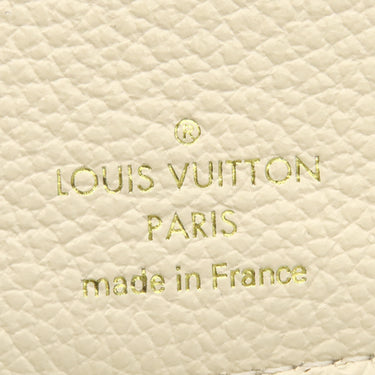 ルイヴィトン LOUIS VUITTON ポルトフォイユ メティス コンパクト M81071 クレーム モノグラムアンプラント 三つ折り財布 ゴールド金具 白
