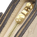 ルイヴィトン LOUIS VUITTON ポルトフォイユ メティス コンパクト M81071 クレーム モノグラムアンプラント 三つ折り財布 ゴールド金具 白