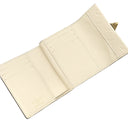 ルイヴィトン LOUIS VUITTON ポルトフォイユ メティス コンパクト M81071 クレーム モノグラムアンプラント 三つ折り財布 ゴールド金具 白