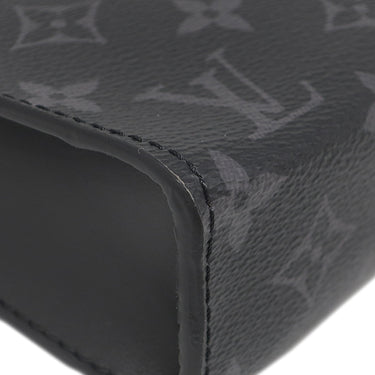 ルイヴィトン LOUIS VUITTON ガストン ウェアラブル ウォレット M81124 モノグラムエクリプス モノグラムエクリプス モノグラムエクリプスリバースキャンバス ショルダーバッグ シルバー金具 グレー