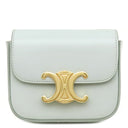 セリーヌ CELINE ミニ クロード アイスブルー カーフ ショルダーバッグ ゴールド金具 トリヨンフ