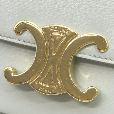 セリーヌ CELINE ミニ クロード アイスブルー カーフ ショルダーバッグ ゴールド金具 トリヨンフ
