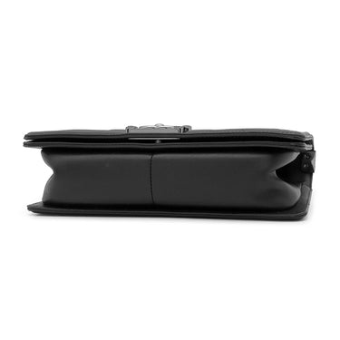 シャネル CHANEL ボーイシャネル 25 A67086 ブラック ラムスキン ショルダーバッグ シルバー金具 黒 チェーンバッグ