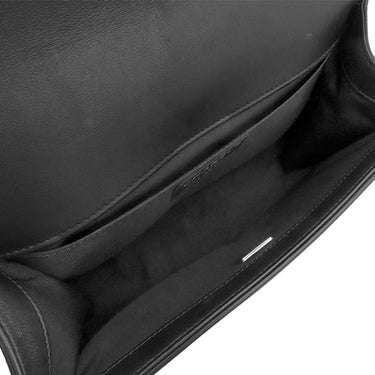 シャネル CHANEL ボーイシャネル 25 A67086 ブラック ラムスキン ショルダーバッグ シルバー金具 黒 チェーンバッグ
