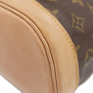 ルイヴィトン LOUIS VUITTON モンスリ MM M51136 モノグラム モノグラムキャンバス リュック・デイパック ゴールド金具 茶 バッグパック