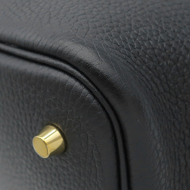エルメス HERMES ピコタンロック MM 22 ブラック トリヨンクレマンス ハンドバッグ ゴールド金具 黒