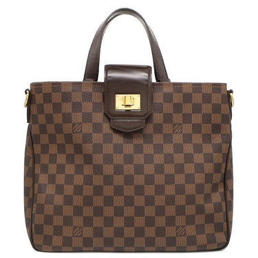 ルイヴィトン LOUIS VUITTON カバ ローズベリー N41177 ダミエエベヌ ダミエキャンバス 2WAYバッグ ゴールド金具 肩掛け ツイストロック