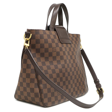 ルイヴィトン LOUIS VUITTON カバ ローズベリー N41177 ダミエエベヌ ダミエキャンバス 2WAYバッグ ゴールド金具 肩掛け ツイストロック