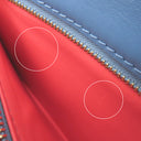 ルイヴィトン LOUIS VUITTON LV PONT9 LVポンヌフ M55947 ブルー カーフ ショルダーバッグ ゴールド金具 青 赤 バイカラー LVサークル ショルダー