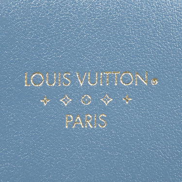 ルイヴィトン LOUIS VUITTON LV PONT9 LVポンヌフ M55947 ブルー カーフ ショルダーバッグ ゴールド金具 青 赤 バイカラー LVサークル ショルダー