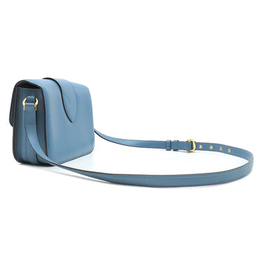 ルイヴィトン LOUIS VUITTON LV PONT9 LVポンヌフ M55947 ブルー カーフ ショルダーバッグ ゴールド金具 青 赤 バイカラー LVサークル ショルダー