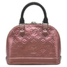 ルイヴィトン LOUIS VUITTON アルマ BB M90485 ピンク×ブラック モノグラムヴェルニ 2WAYバッグ シルバー金具 黒 メタリック ハンドバッグ ショルダー