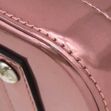 ルイヴィトン LOUIS VUITTON アルマ BB M90485 ピンク×ブラック モノグラムヴェルニ 2WAYバッグ シルバー金具 黒 メタリック ハンドバッグ ショルダー