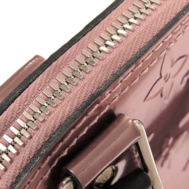 ルイヴィトン LOUIS VUITTON アルマ BB M90485 ピンク×ブラック モノグラムヴェルニ 2WAYバッグ シルバー金具 黒 メタリック ハンドバッグ ショルダー