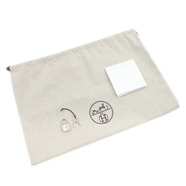 エルメス HERMES ピコタンロック MM 22 ゴールド トリヨンクレマンス ハンドバッグ シルバー金具 茶