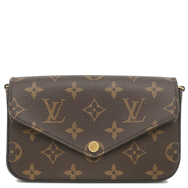 ルイヴィトン LOUIS VUITTON ミルティ ポシェット フェリシー M80091 モノグラム モノグラムキャンバス ショルダーバッグ ゴールド金具 カーキ クラッチ