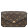 ルイヴィトン LOUIS VUITTON ミルティ ポシェット フェリシー M80091 モノグラム モノグラムキャンバス ショルダーバッグ ゴールド金具 カーキ クラッチ