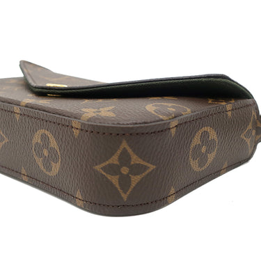 ルイヴィトン LOUIS VUITTON ミルティ ポシェット フェリシー M80091 モノグラム モノグラムキャンバス ショルダーバッグ ゴールド金具 カーキ クラッチ