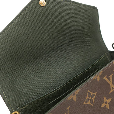 ルイヴィトン LOUIS VUITTON ミルティ ポシェット フェリシー M80091 モノグラム モノグラムキャンバス ショルダーバッグ ゴールド金具 カーキ クラッチ