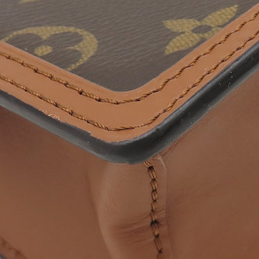 ルイヴィトン LOUIS VUITTON ポルトフォイユ ドーフィーヌ M68746 ブラウン×ベージュ モノグラムキャンバス レザー モノグラムリバースキャンバス 2WAYバッグ ゴールド金具 チェーンショルダー クラッチ