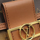 ルイヴィトン LOUIS VUITTON ポルトフォイユ ドーフィーヌ M68746 ブラウン×ベージュ モノグラムキャンバス レザー モノグラムリバースキャンバス 2WAYバッグ ゴールド金具 チェーンショルダー クラッチ