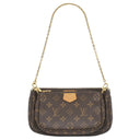 ルイヴィトン LOUIS VUITTON ミュルティ ポシェット アクセソワール M44840 ローズクレール モノグラムキャンバス ショルダーバッグ ゴールド金具