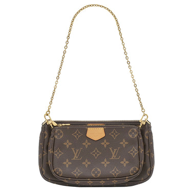 ルイヴィトン LOUIS VUITTON ミュルティ ポシェット アクセソワール M44840 ローズクレール モノグラムキャンバス ショルダーバッグ ゴールド金具