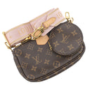 ルイヴィトン LOUIS VUITTON ミュルティ ポシェット アクセソワール M44840 ローズクレール モノグラムキャンバス ショルダーバッグ ゴールド金具