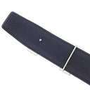 エルメス HERMES コンスタンスH #85 ブラック×ブルーインディゴ ボックスカーフ トゴ #85 ベルト マットシルバー金具 Hバックル リバーシブル