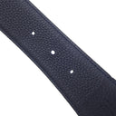 エルメス HERMES コンスタンスH #85 ブラック×ブルーインディゴ ボックスカーフ トゴ #85 ベルト マットシルバー金具 Hバックル リバーシブル