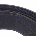 エルメス HERMES コンスタンスH #85 ブラック×ブルーインディゴ ボックスカーフ トゴ #85 ベルト マットシルバー金具 Hバックル リバーシブル