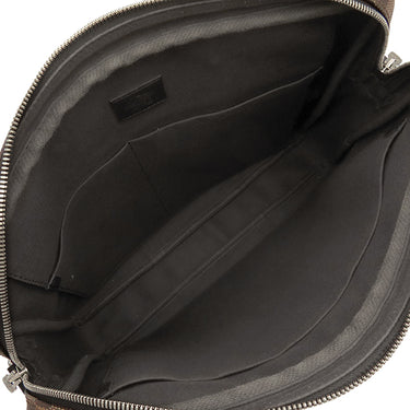 ルイヴィトン LOUIS VUITTON ポルト ドキュマン ヴォワヤージュ N41466 ダミエエベヌ×ブラック ダミエキャンバス ビジネスバッグ シルバー金具 ※付属品欠品