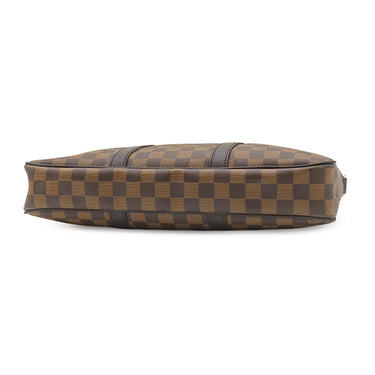 ルイヴィトン LOUIS VUITTON ポルト ドキュマン ヴォワヤージュ N41466 ダミエエベヌ×ブラック ダミエキャンバス ビジネスバッグ シルバー金具 ※付属品欠品