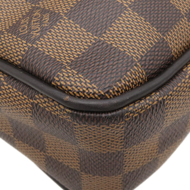 ルイヴィトン LOUIS VUITTON ポルト ドキュマン ヴォワヤージュ N41466 ダミエエベヌ×ブラック ダミエキャンバス ビジネスバッグ シルバー金具 ※付属品欠品